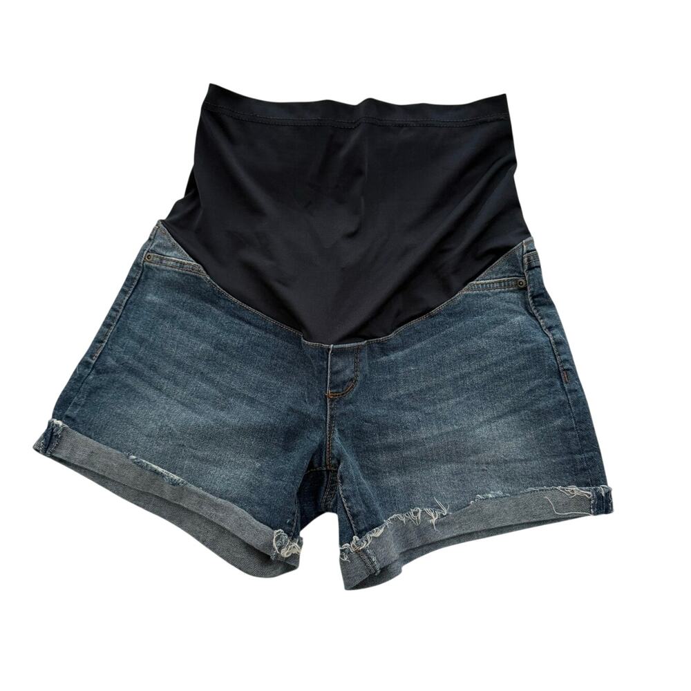 Sofia Jeans Maternity Denim Shorts - Size 4 Cuffed Hem
